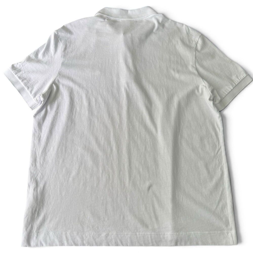 Lacoste Regular Fit Golf Polo Men XL 6 White Cotton Short Sleeve Rubber Logo - Picture 3 of 12